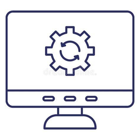 Computer Configuration Computer Maintenance Vector Icon Which Can