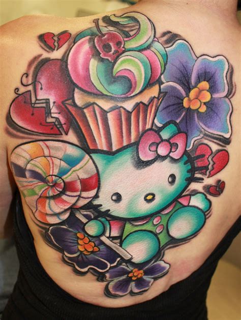 Large Hello Kitty Back Tattoo Tattoomagz › Tattoo Designs Ink