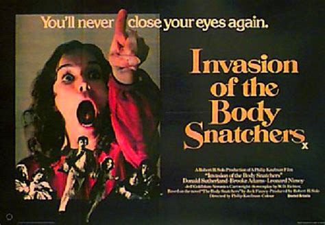 Invasion Of The Body Snatchers 1978 British Quad Poster Posteritati