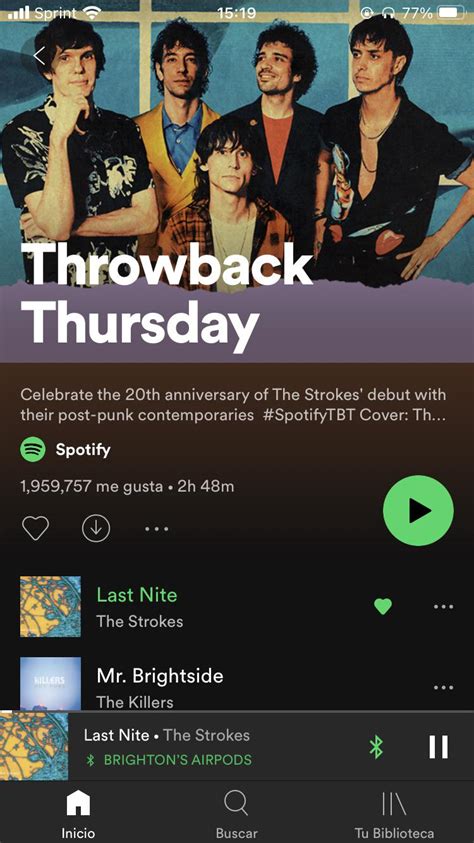 Spotify Celebrating The 20th Anniversary Of Is This It With A Throwback