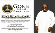 The late Kwasi Gyimah-Asante (1962 - 2020)