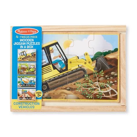 Melissa And Doug Construction Puzzles In A Box Melissa And Doug New