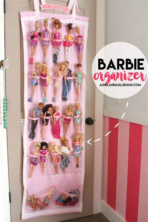 Barbie Organizer A Girl And A Glue Gun