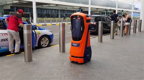 Robot Traffic Cop Autonomous Robot To Manage Traffic Flow At Jewel