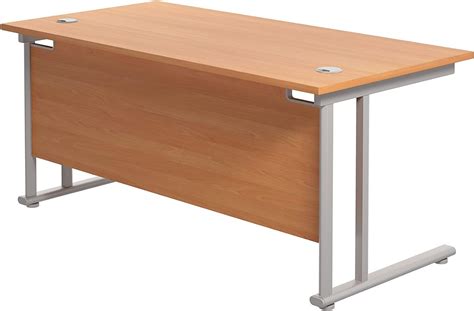 buy office hippo professional cantilever office desk with 3 drawer mobile pedestal wood beech