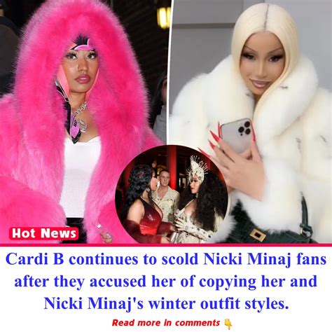 Cardi B Continues To Scold Nicki Minaj Fans After They Accused Her Of Copying Her And Nicki