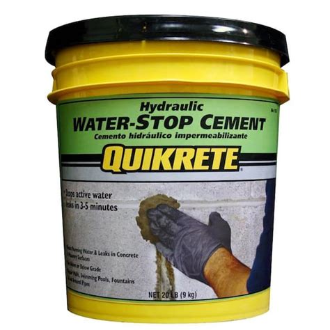 Have A Question About Quikrete 20 Lb Hydraulic Water Stop Cement