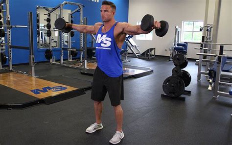 Dumbbell Lateral Raise Video Exercise Guide And Tips Workout Guide