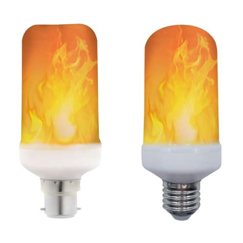 Led Flame Effect Light Bulb 5w B22 E27 Ultra Warm 1600k Lyveco Light