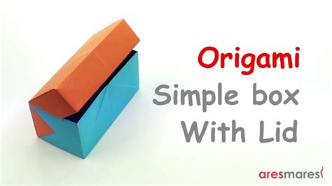 Origami Very Easy Rectangular Box With Lid Easy Modular Youtube
