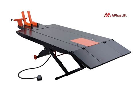 Upgraded Apluslift 1500 Lb Air Op Motorcycle Lift Table With Side Ext