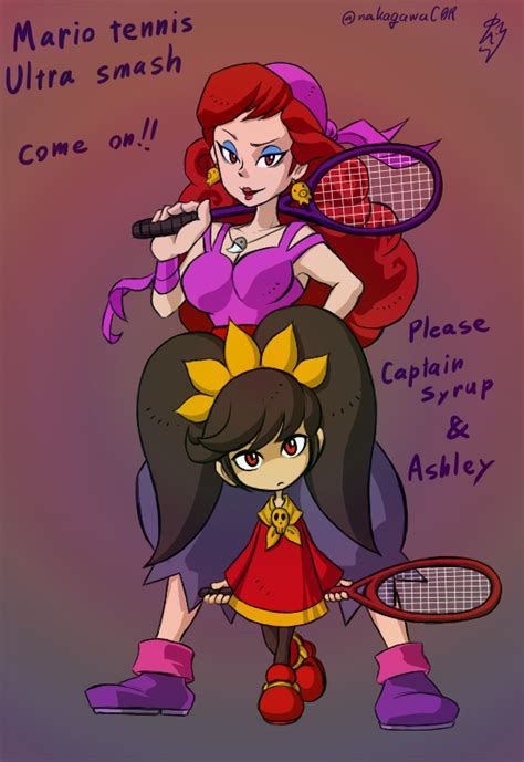 captain syrup and ashley in mario tennis by doctorwalui on deviantart