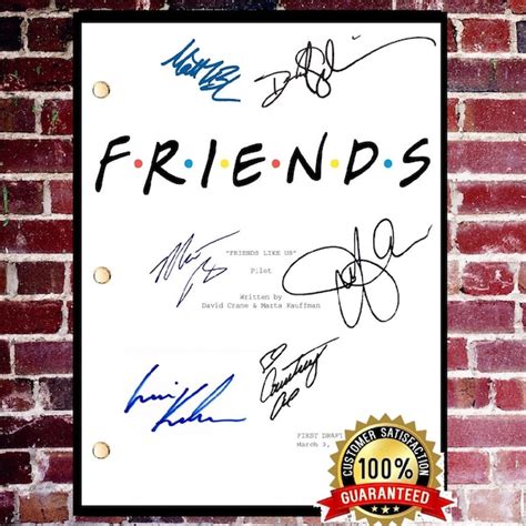 Friends Signed Script Etsy