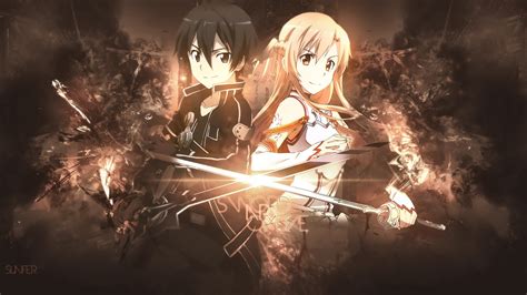 Sword Art Online Wallpaper Hd Kirito And Asuna