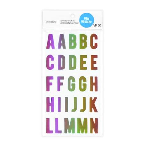 Iridescent Alphabet Stickers By Recollections™ Michaels