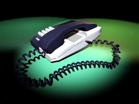 Office Telephone 3d Model 3ds Max Files Free Download Cadnav