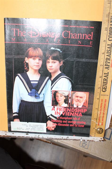 1988 Walt Disney Channel Magazine A Friendship In Vienna Ed Asner Jane