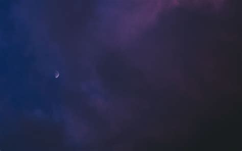 Download Wallpaper 2560x1600 Moon Clouds Dark Night