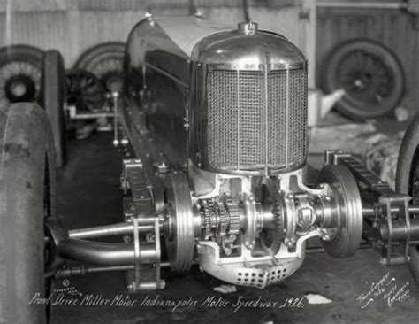 1926 Front Drive Miller Vintage Race Car Engineering Indy 500
