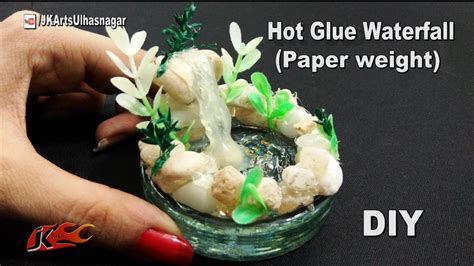 Diy Hot Glue Waterfall Tutorial Office Desk Paperweight Jk Arts