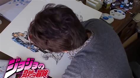 Hirohiko Araki Drawing Jojos Bizarre Adventure Youtube