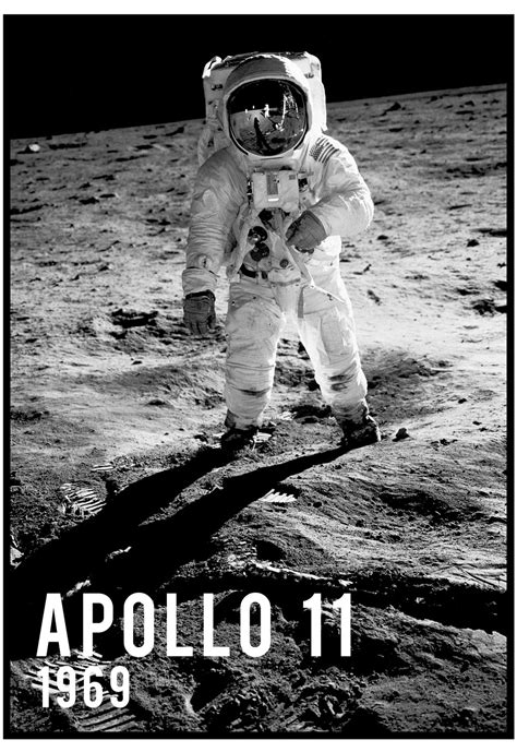 Apollo 11 Poster Iconic Photography Wall Art Slay My Print