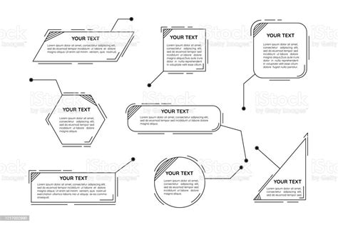 Callouts Titles In Hud Style Futuristic Callout Bar Labels Information