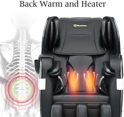 Real Relax® Favor 03 Plus Full Body Shiatsu Massage Chair Homedic Shiatsu Foot Massager Black