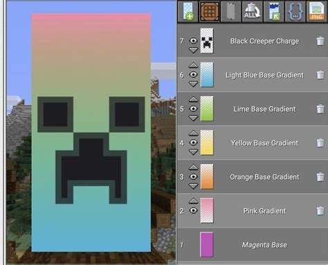 5 Rainbow Minecraft Banner Designs Vita Mix