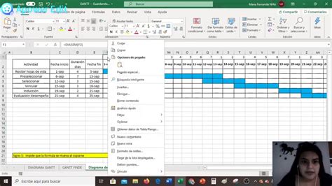 Diagrama De Gantt Automatizado En Excel Con Y Sin Fines De Semana Youtube