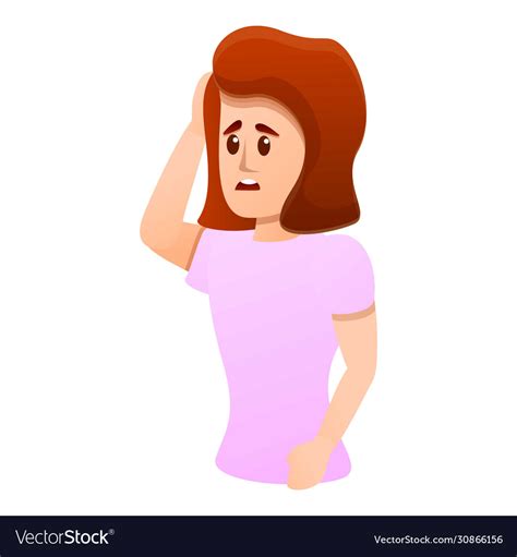 Mother Stress Icon Cartoon Style Royalty Free Vector Image
