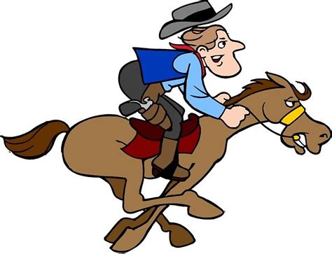 Horse Illustration Equine Cartoon Cowboy Gallop Click To See All The