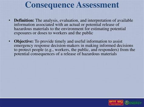 Ppt Consequence Assessment Powerpoint Presentation Free Download
