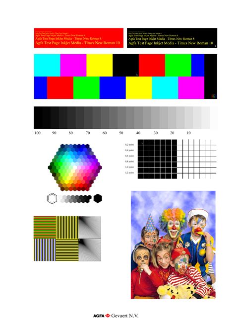 Joe Blog Printer Test Page Color Laser