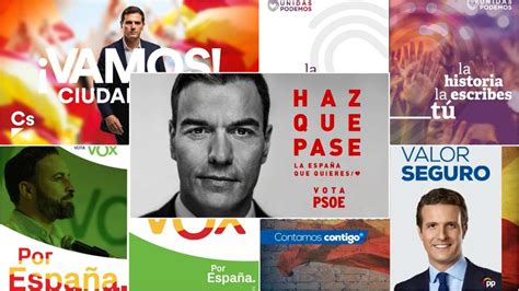 Los carteles para las campañas electorales del 28 A