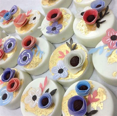 White Chocolate Covered Oreos With Flowers And Gold Details Repost From