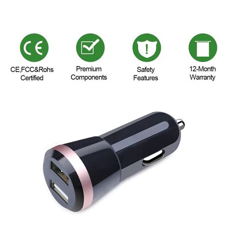 Usb Car Charger 5v 24a Dual Usb Mobile Phone Car Charger From China