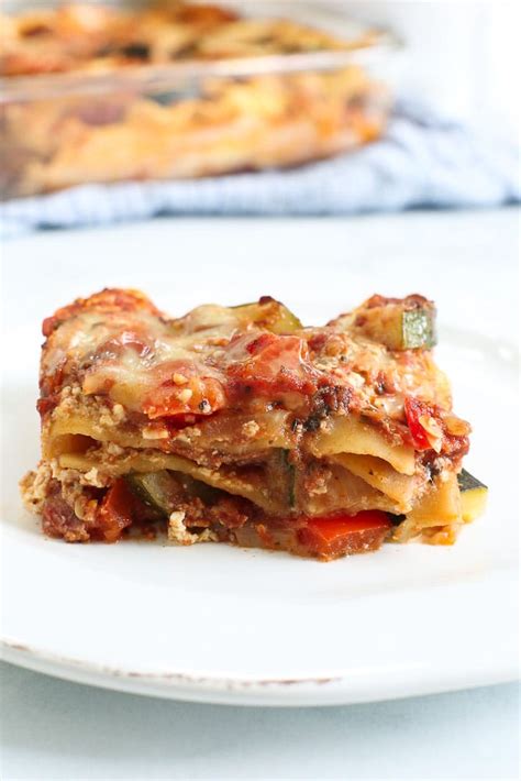 Vegetable Lasagna Recipe Easy And Healthy Happy Healthy Mama