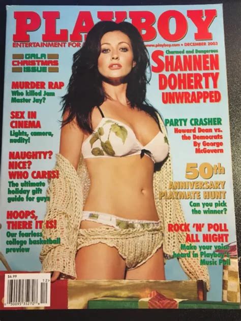 PLAYBOY MAGAZINE DECEMBER 2003 Shannen Doherty Cover VG 4 50 PicClick