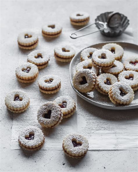 Shortbread Linzer Cookies With Raspberry Jam Sunday Table