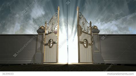 Heavens Gates Opening Static New Stock Animation 3639933