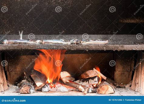 Barbecue Stock Photo Image Of Grill Fireplace Brick 15761206