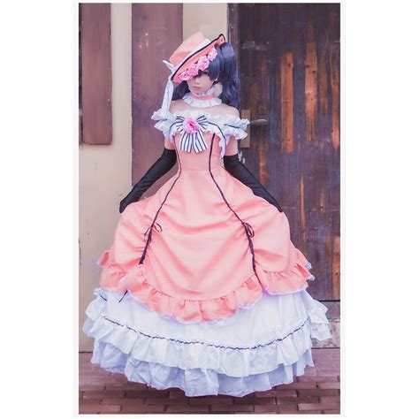 Anime Black Butler Ciel Phantomhive Cosplay Victorian Women Dress