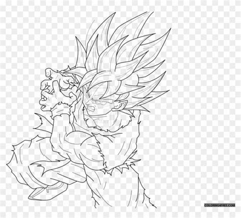 Goku Kamehameha Coloring Pages