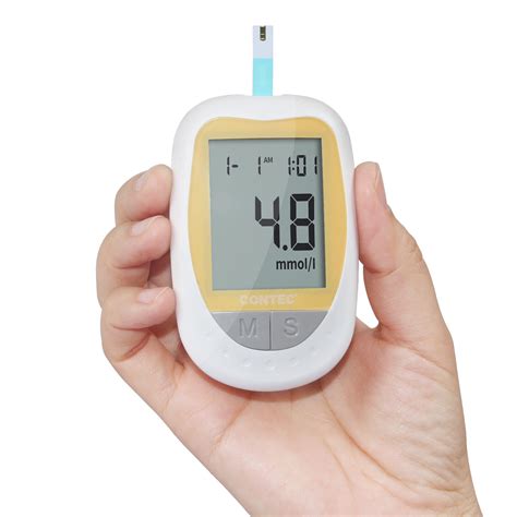 Contec Kh Blood Glucose Meter Diabetic Suger Test Monitor Pcs