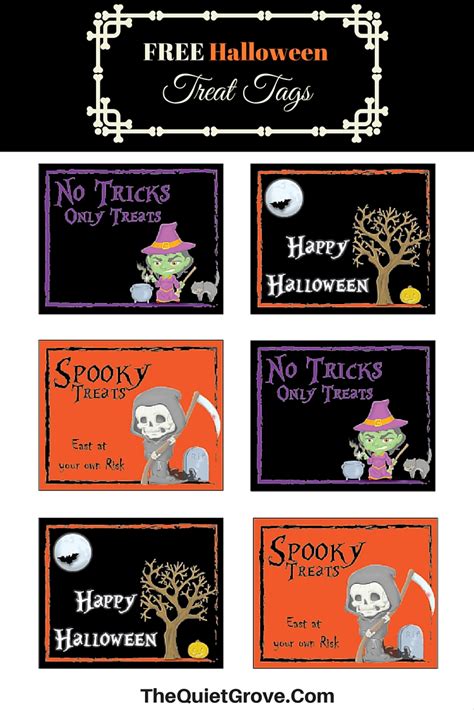 Free Halloween Treat Bag Printables As Part Of Our