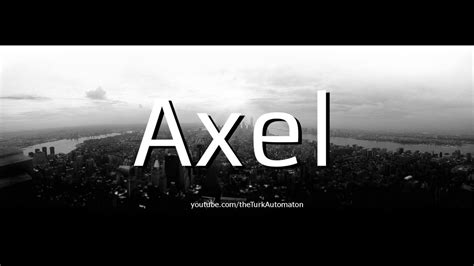 How To Pronounce Axel Honneth In German Youtube