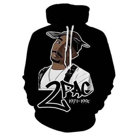 Hip Hop 2pac 3d Hoodie Sweatshirt For Men Spring Pullovers Print Rappe