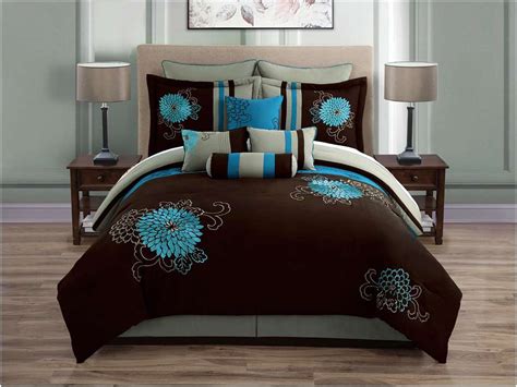 Teal And Brown Bedding Product Selections Homesfeed