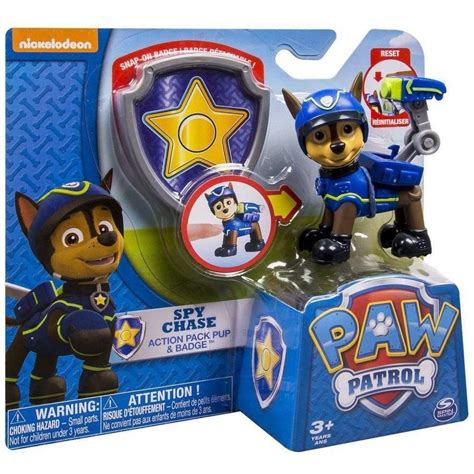Paw Patrol Spy Chase Action Pack Pup And Badge In 2022 Paw Patrol